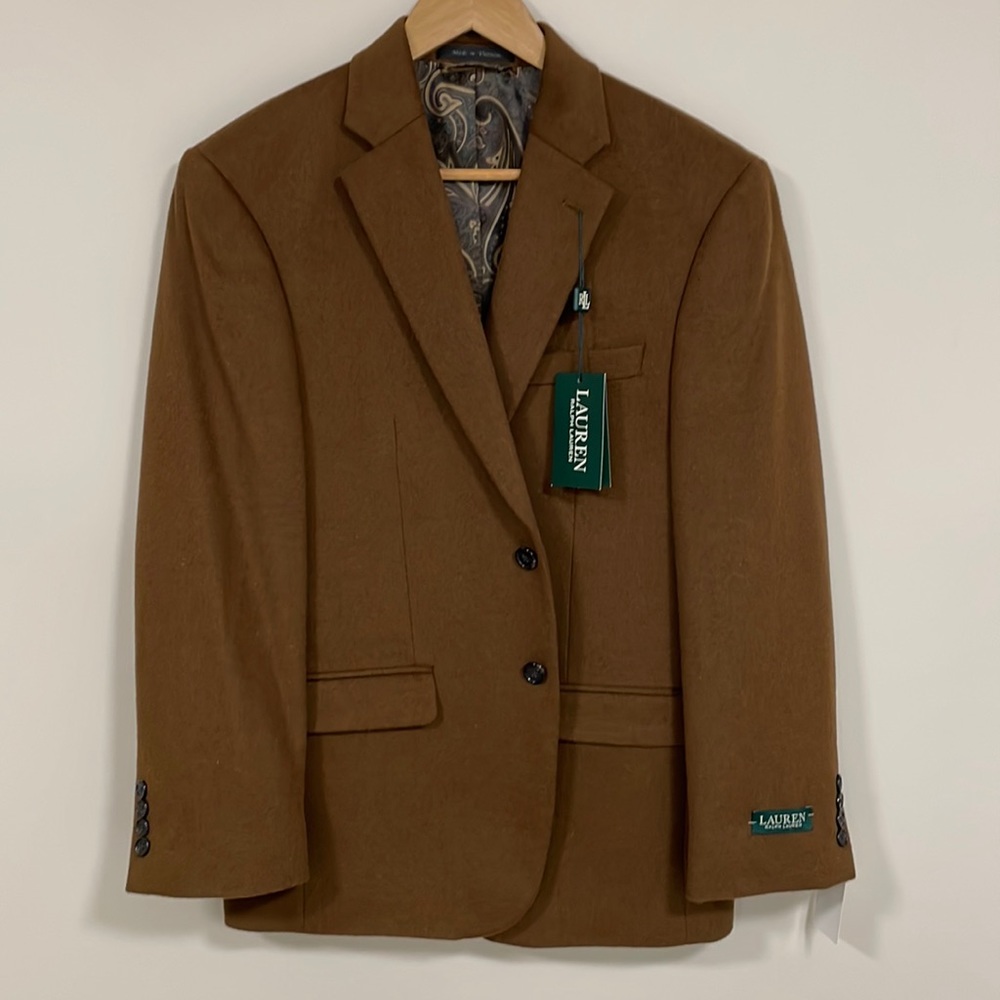 NEW Men's Classic-Fit Vicuna Plain Sport Coat - 38 S